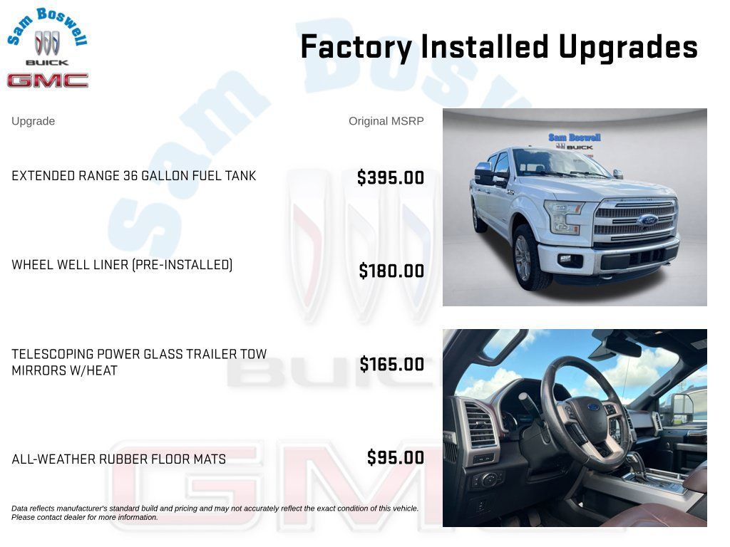 Used 2016 Ford F150 Platinum w/ Equipment Group 701A Luxury AWD/4WD image 5