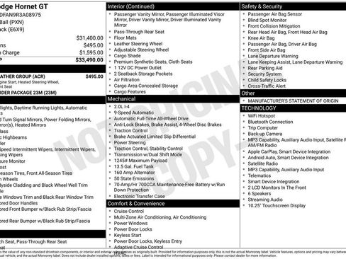 Used 2024 Dodge Hornet GT w/ Cold Weather Group AWD/4WD image 41
