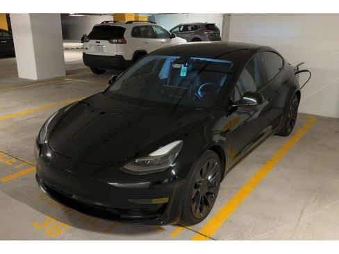 Used 2021 Tesla Model 3 Performance AWD/4WD image 1