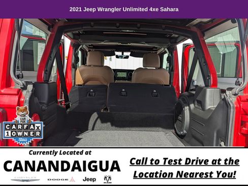 Used 2021 Jeep Wrangler Unlimited Sahara w/ Cold Weather Group AWD/4WD image 16