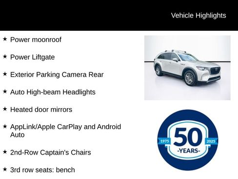 Used 2025 MAZDA CX-90 Plug-In Hybrid w/ Preferred AWD/4WD image 9