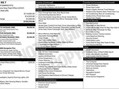 Used 2021 Audi RS 7 Sportback w/ Carbon Optic Package image 44