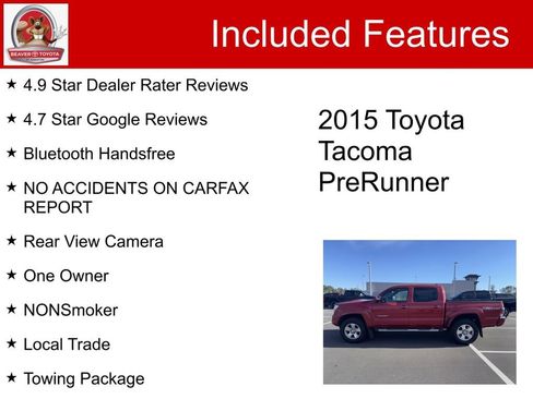 Used 2015 Toyota Tacoma PreRunner w/ TRD Sport Package image 5