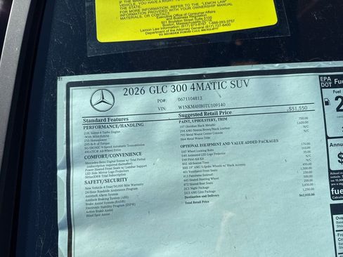 New 2026 Mercedes-Benz GLC 300 4MATIC image 12