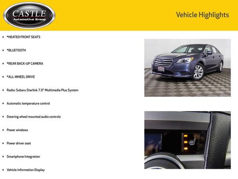 Used 2016 Subaru Legacy 2.5i Premium AWD/4WD image 3