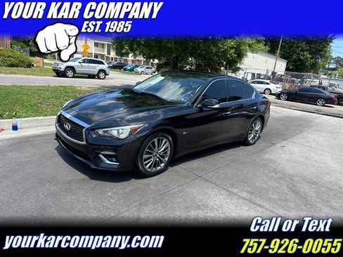 Used 2018 INFINITI Q50 Luxe w/ Essential Package (3.0T Luxe) RWD image 1