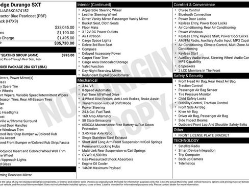 Used 2019 Dodge Durango SXT w/ 3rd Row Seating Group image 6