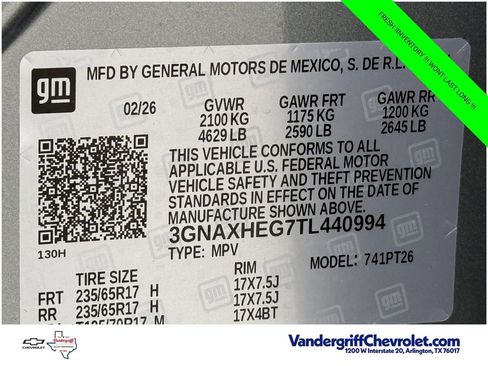New 2026 Chevrolet Equinox LT FWD image 23