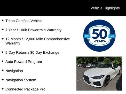 Used 2022 BMW 430i xDrive Convertible w/ M Sport Package AWD/4WD image 5