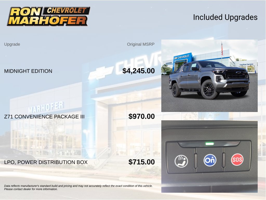 New 2026 Chevrolet Colorado Z71 w/ Midnight Edition AWD/4WD image 6