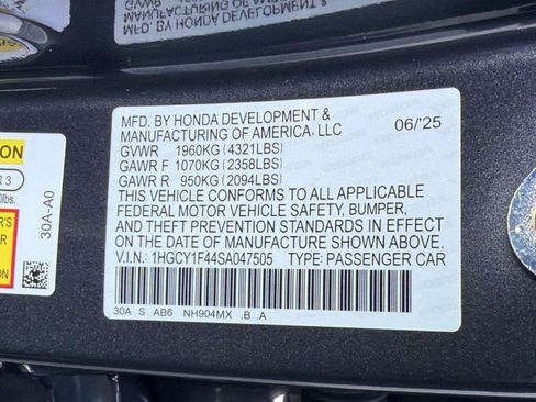 Used 2025 Honda Accord SE image 20