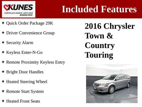 Used 2016 Chrysler Town & Country Touring w/ Driver Convenience Group FWD image 3