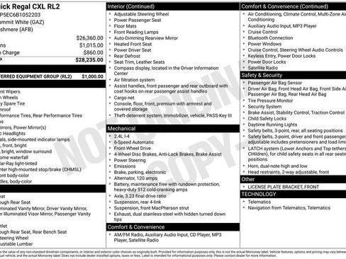 Used 2011 Buick Regal CXL w/ RL2 Preferred Equipment Group image 6