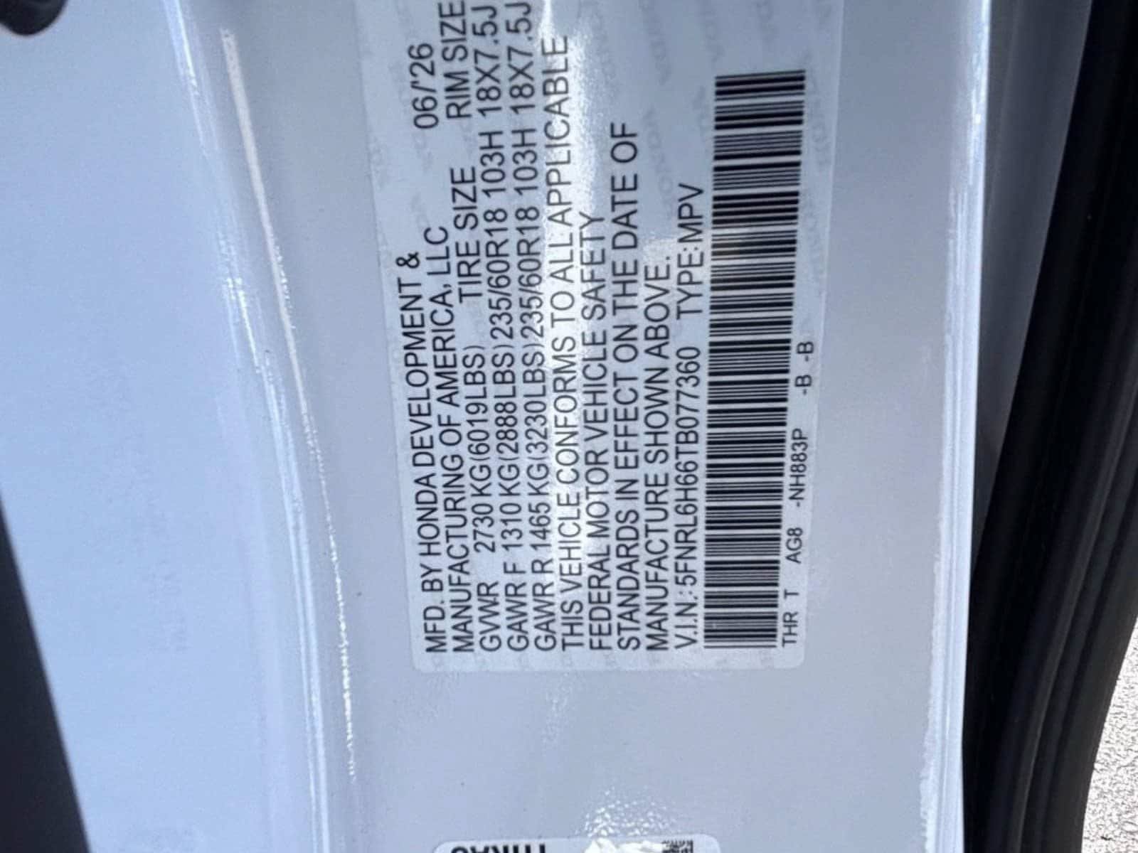 New 2026 Honda Odyssey EX-L image 16