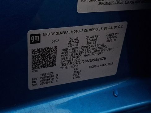 Used 2022 Chevrolet Silverado 1500 Custom Trail Boss w/ LPO, Dark Essentials Package image 25