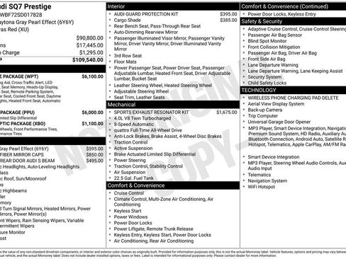 Used 2025 Audi SQ7 Prestige w/ Prestige Package AWD/4WD image 12
