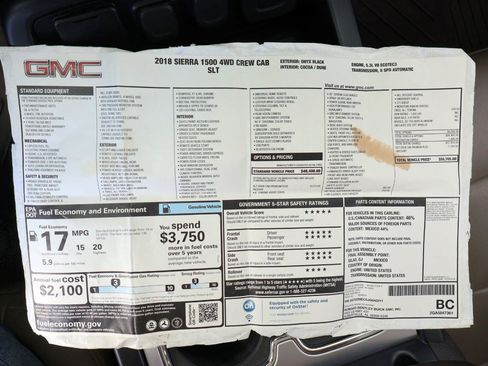 Used 2018 GMC Sierra 1500 SLT AWD/4WD image 55