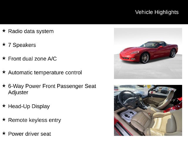 Used 2007 Chevrolet Corvette Convertible w/ Preferred Equipment Group RWD image 15