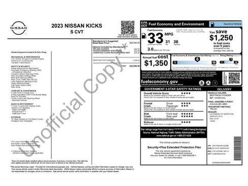 Certified 2023 Nissan Kicks S image 2