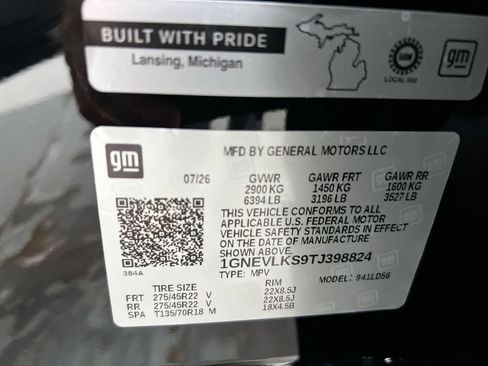 New 2026 Chevrolet Traverse RS w/ LPO, Floor Liner Package AWD/4WD image 30