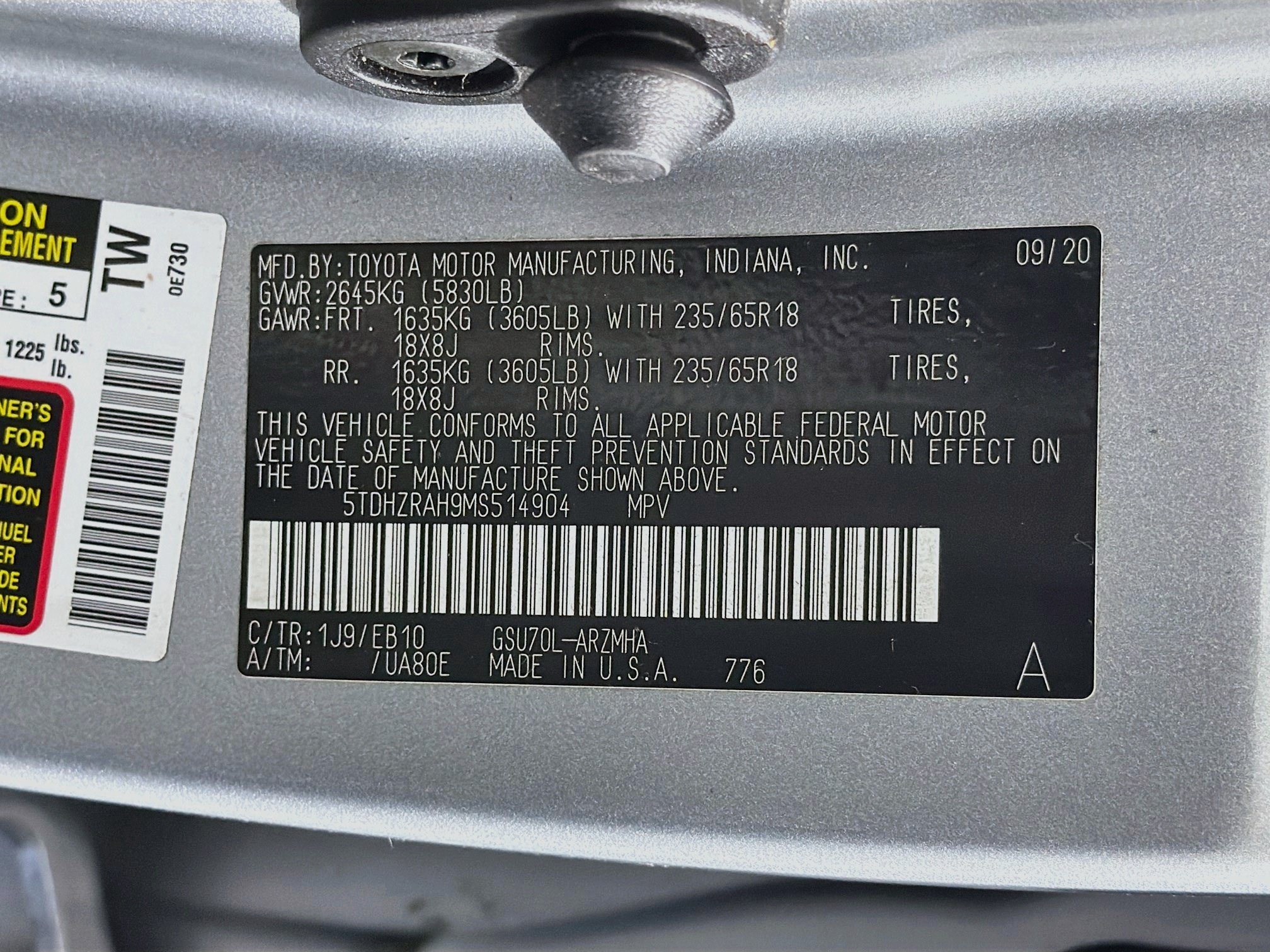 Used 2021 Toyota Highlander XLE FWD image 12