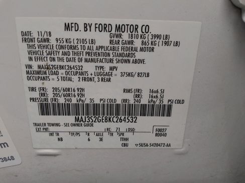 Used 2019 Ford EcoSport SE w/ SE Convenience Package FWD image 33