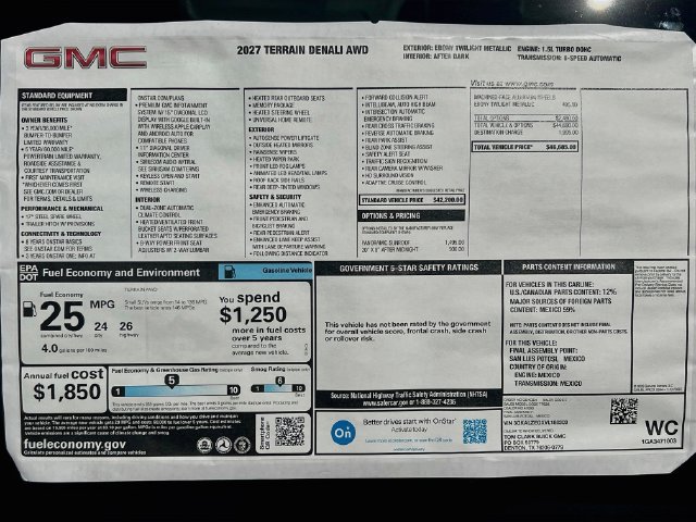 New 2027 GMC Terrain Denali AWD/4WD image 21