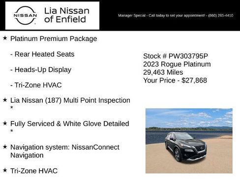 Certified 2023 Nissan Rogue Platinum w/ Platinum Premium Package AWD/4WD image 5