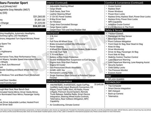 Used 2023 Subaru Forester Sport image 35