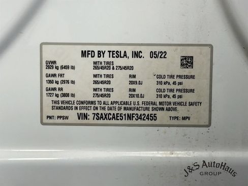 Used 2022 Tesla Model X AWD/4WD image 41
