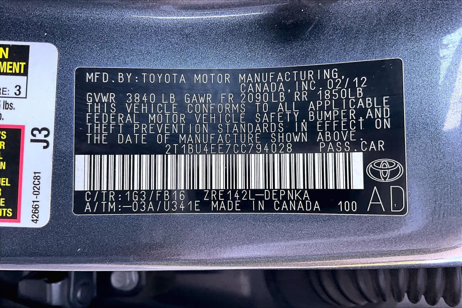 Used 2012 Toyota Corolla LE FWD image 36