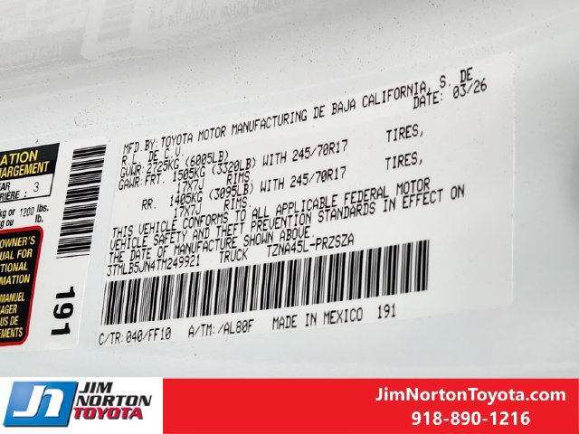 Used 2026 Toyota Tacoma SR5 AWD/4WD image 33