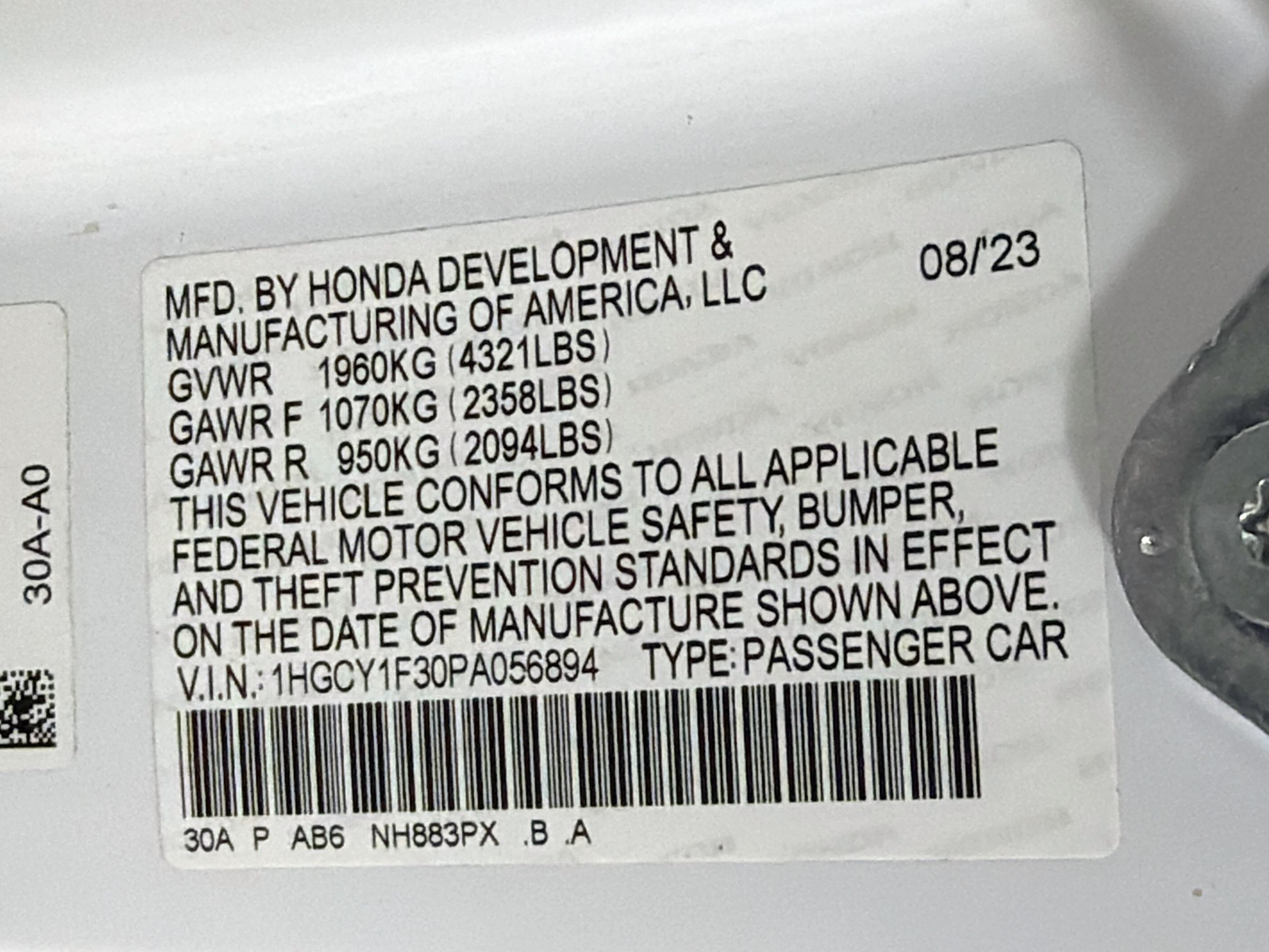 Used 2023 Honda Accord EX image 12