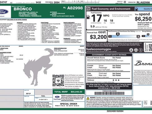 Certified 2024 Ford Bronco Heritage Edition AWD/4WD image 39