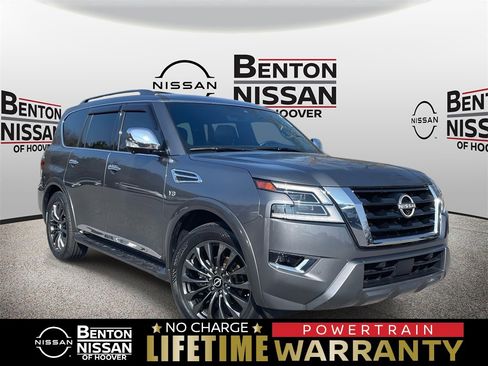 Used 2022 Nissan Armada Platinum w/ Captain's Chairs Package image 1