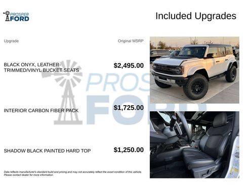 New 2025 Ford Bronco Raptor w/ Interior Carbon Fiber Pack image 31