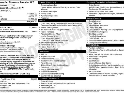 Used 2020 Chevrolet Traverse Premier w/ Redline Edition FWD image 2