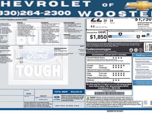 Used 2020 Ford Ranger XLT w/ Equipment Group 302A Luxury image 36