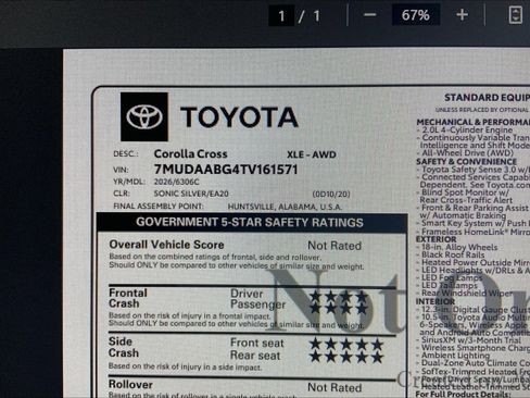 New 2026 Toyota Corolla Cross XLE image 18