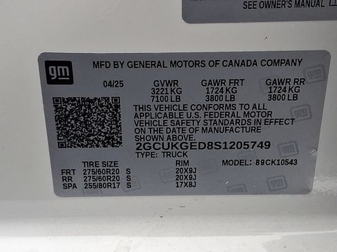 Used 2025 Chevrolet Silverado 1500 LTZ w/ LTZ Premium Package AWD/4WD image 27