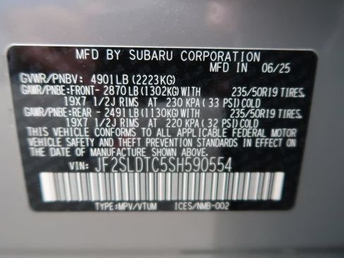 Used 2025 Subaru Forester Touring w/ Protection Package AWD/4WD image 44