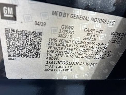 Used 2019 Chevrolet Sonic Premier FWD image 14