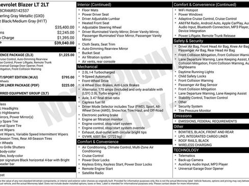 Used 2024 Chevrolet Blazer LT w/ Convenience Package image 15