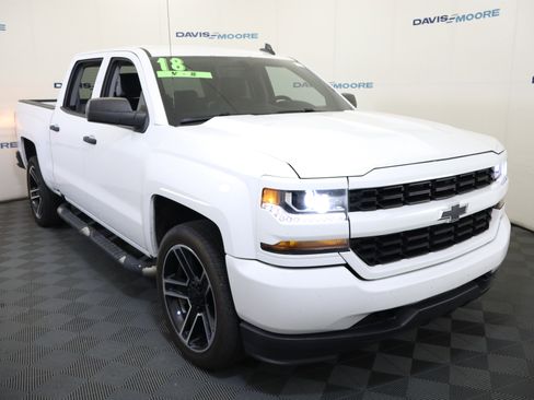 Used 2018 Chevrolet Silverado 1500 Custom w/ LPO, Black Pack AWD/4WD image 3