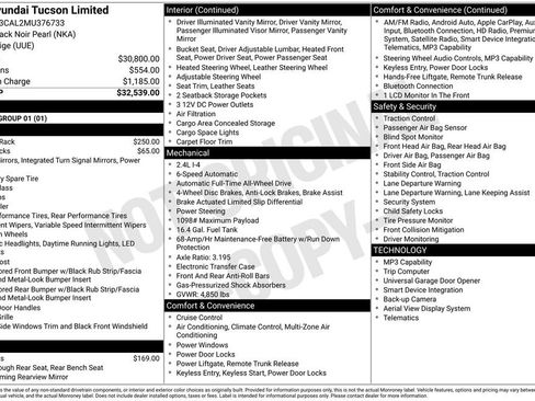 Used 2021 Hyundai Tucson Limited image 17