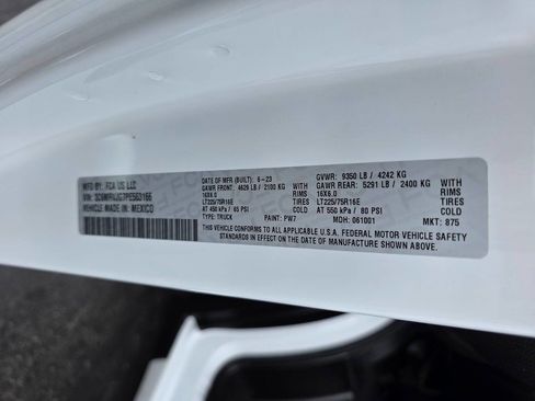 Used 2023 RAM ProMaster 3500 w/ Driver Convenience Group image 23