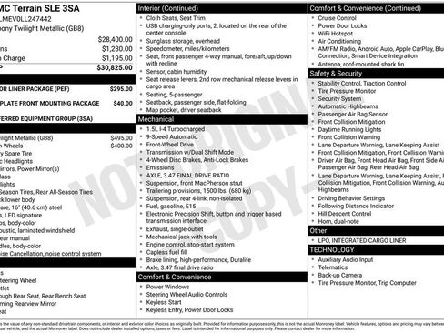 Used 2020 GMC Terrain SLE w/ LPO, Floor Liner Package image 16