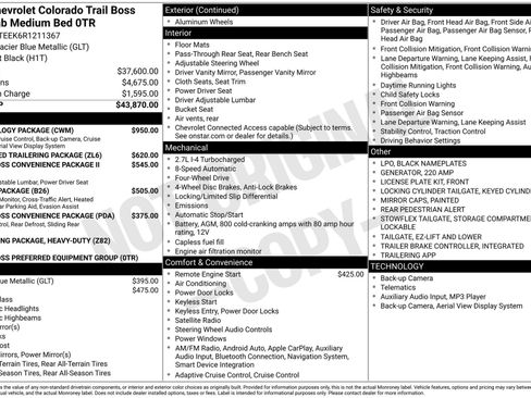 Used 2024 Chevrolet Colorado Trail Boss w/ Technology Package image 3