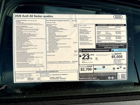 New 2026 Audi A6 Premium Plus image 16