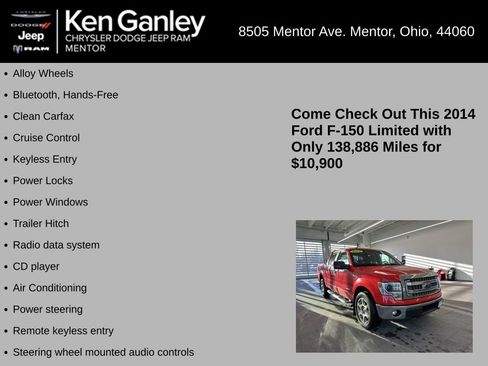 Used 2014 Ford F150 XLT w/ Equipment Group 302A Luxury image 5